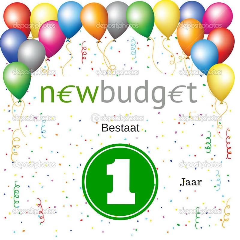 Newbudget bestaat 1 jaar!